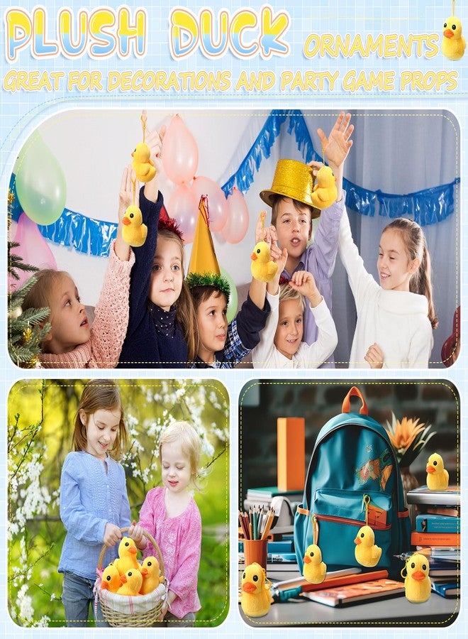 سكايليتي مجموعة ألعاب بط محشوة من سكايليتي، 20 قطعة، لون أصفر، 4 بوصات، لعبة قطيفة ناعمة، مجموعة ألعاب بط صغيرة، مناسبة لغرف الأولاد والبنات، الأريكة، أعياد الميلاد، حفلات استقبال المولود، ديكور الحفلات. - Image 5